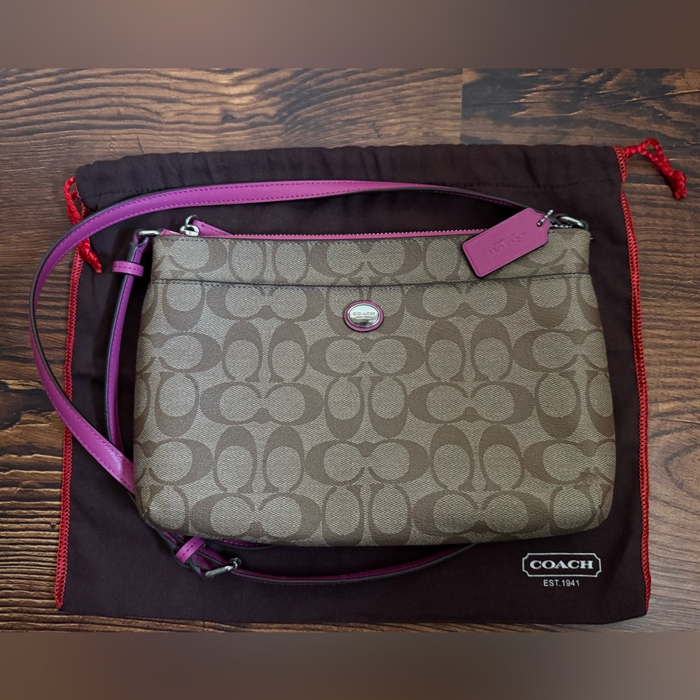 Coach Peyton Signature Brinn East/West Swingpack